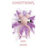 Эрекционное виброкольцо Emotions Minnie с клиторальным стимулятором в виде мышки - розовое