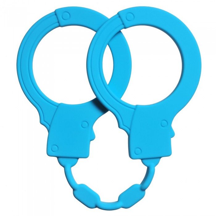 Cиликоновые наручники Stretchy Cuffs Turquoise - голубые Cиликоновые наручники Stretchy Cuffs Turquoise - голубые