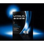 Латексные презервативы с охлаждающим эффектом VITALIS premium Delay & Cooling - 3 шт