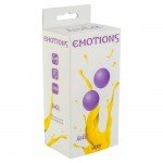 Вагинальные шарики без сцепки Emotions Lexy Medium purple - фиолетовые - 2,8 см