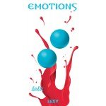Вагинальные шарики без сцепки Emotions Lexy Large - голубые - 3 см