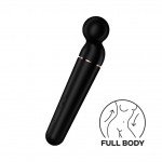 Вибратор-массажер для тела и эрогенных зон Satisfyer Planet Wand-er с эргономичной загнутой головкой - чёрный - 22 см Вибратор-массажер для тела и эрогенных зон Satisfyer Planet Wand-er с эргономичной загнутой головкой - чёрный - 22 см