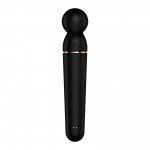 Вибратор-массажер для тела и эрогенных зон Satisfyer Planet Wand-er с эргономичной загнутой головкой - чёрный - 22 см Вибратор-массажер для тела и эрогенных зон Satisfyer Planet Wand-er с эргономичной загнутой головкой - чёрный - 22 см