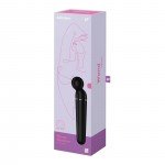 Вибратор-массажер для тела и эрогенных зон Satisfyer Planet Wand-er с эргономичной загнутой головкой - чёрный - 22 см Вибратор-массажер для тела и эрогенных зон Satisfyer Planet Wand-er с эргономичной загнутой головкой - чёрный - 22 см