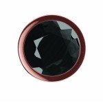 Средняя анальная металлическая пробка розовое золото Diamond Ruby Shine L с чёрным кристаллом - 8 см Средняя анальная металлическая пробка розовое золото Diamond Ruby Shine L с чёрным кристаллом - 8 см