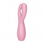 Вибромассажер для стимуляции клитора и половых губ Satisfyer Threesome 3 - розовый - 14 см Вибромассажер для стимуляции клитора и половых губ Satisfyer Threesome 3 - розовый - 14 см