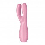 Вибромассажер для стимуляции клитора и половых губ Satisfyer Threesome 3 - розовый - 14 см Вибромассажер для стимуляции клитора и половых губ Satisfyer Threesome 3 - розовый - 14 см