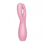 Вибромассажер для стимуляции клитора и половых губ Satisfyer Threesome 3 - розовый - 14 см Вибромассажер для стимуляции клитора и половых губ Satisfyer Threesome 3 - розовый - 14 см