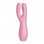 Вибромассажер для стимуляции клитора и половых губ Satisfyer Threesome 3 - розовый - 14 см Вибромассажер для стимуляции клитора и половых губ Satisfyer Threesome 3 - розовый - 14 см