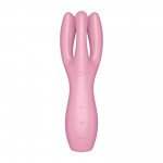 Вибромассажер для стимуляции клитора и половых губ Satisfyer Threesome 3 - розовый - 14 см Вибромассажер для стимуляции клитора и половых губ Satisfyer Threesome 3 - розовый - 14 см
