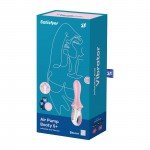 Вибратор с функцией расширения Satisfyer Air Pump Booty 5+ для анальной и вагинальной стимуляции с подключением к смартфону - розовый - 18 см Вибратор с функцией расширения Satisfyer Air Pump Booty 5+ для анальной и вагинальной стимуляции с подключением к смартфону - розовый - 18 см