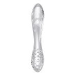 Двусторонний фаллоимитатор из стекла Satisfyer Dazzling Crystal 1 - прозрачный - 18,5 см