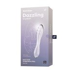 Двусторонний фаллоимитатор из стекла Satisfyer Dazzling Crystal 1 - прозрачный - 18,5 см
