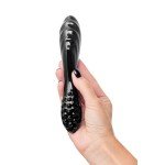 Двусторонний фаллоимитатор из стекла Satisfyer Dazzling Crystal 1 - чёрный - 18,5 см