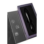 Двусторонний фаллоимитатор из стекла Satisfyer Dazzling Crystal 1 - чёрный - 18,5 см