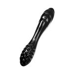 Двусторонний фаллоимитатор из стекла Satisfyer Dazzling Crystal 1 - чёрный - 18,5 см