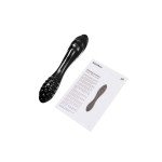 Двусторонний фаллоимитатор из стекла Satisfyer Dazzling Crystal 1 - чёрный - 18,5 см