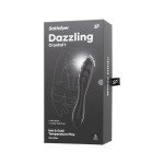 Двусторонний фаллоимитатор из стекла Satisfyer Dazzling Crystal 1 - чёрный - 18,5 см