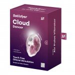 Вакуум-волновой стимулятор клитора с вибрацией Satisfyer Cloud Dancer - красный