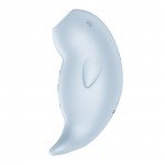Перезаряжаемый вакуум-волновой стимулятор клитора с вибрацией Satisfyer Seal You Soon Нерпа - голубой
