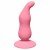 Анальная пробка анатомической формы с присоской Waved Anal Plug Pink - розовая - 11 см