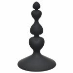 Анальная силиконовая пробка Sweetheart Plug Black - чёрная - 10 см Анальная силиконовая пробка Sweetheart Plug Black - чёрная - 10 см