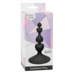 Анальная силиконовая пробка Sweetheart Plug Black - чёрная - 10 см Анальная силиконовая пробка Sweetheart Plug Black - чёрная - 10 см