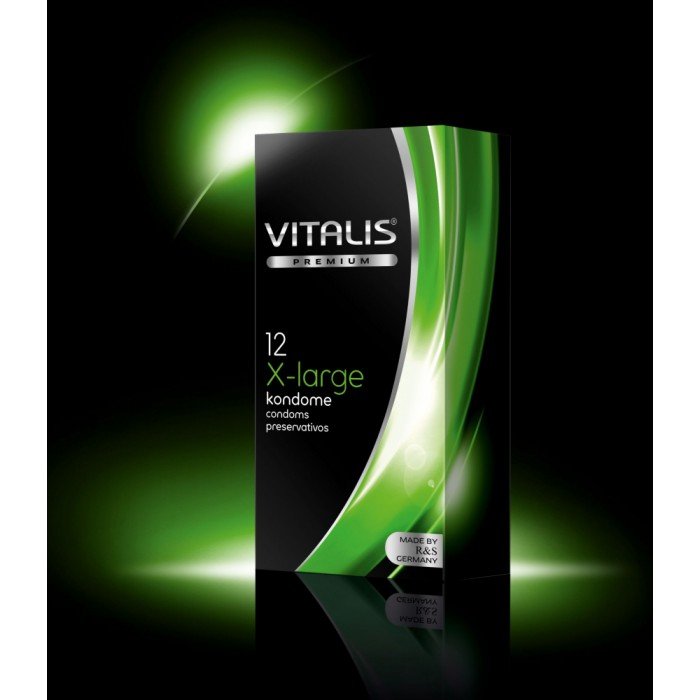 Латексные презервативы увеличенного размера VITALIS premium X-Large - 12 шт Латексные презервативы увеличенного размера VITALIS premium X-Large - 12 шт