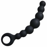 Упругая силиконовая анальная цепочка Flexible Wand - чёрная - 18 см Упругая силиконовая анальная цепочка Flexible Wand - чёрная - 18 см