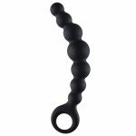 Упругая силиконовая анальная цепочка Flexible Wand - чёрная - 18 см Упругая силиконовая анальная цепочка Flexible Wand - чёрная - 18 см