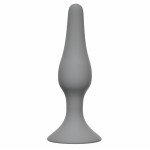 Анальная пробка для новичков Slim Anal Plug Large Grey - серая - 12,5 см
