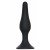 Силиконовая анальная пробка Slim Anal Plug Medium Black с присоской - чёрная - 11,5 см