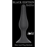 Силиконовая анальная пробка Slim Anal Plug Medium Black с присоской - чёрная - 11,5 см Силиконовая анальная пробка Slim Anal Plug Medium Black с присоской - чёрная - 11,5 см