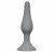 Силиконовая анальная пробка Slim Anal Plug Medium Grey с присоской - серая - 11,5 см