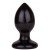 Средняя анальная пробка Lovetoy Glide M - чёрная - 10 см