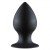 Силиконовая средняя анальная пробка Thick Anal Plug Small - чёрная - 7,8 см