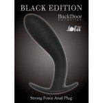 Анальная пробка Strong Force Anal Plug Black - чёрная - 14 см