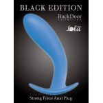 Изогнутая анальная пробка из силикона Strong Force Anal Plug Blue - голубая - 14 см Изогнутая анальная пробка из силикона Strong Force Anal Plug Blue - голубая - 14 см