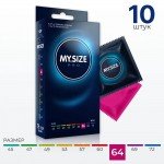 Латексные премиум презервативы My.Size Pro 64 - 10 шт