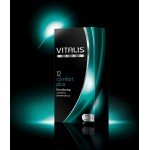 Латексные презервативы анатомической формы VITALIS premium Comfort plus - 12 шт