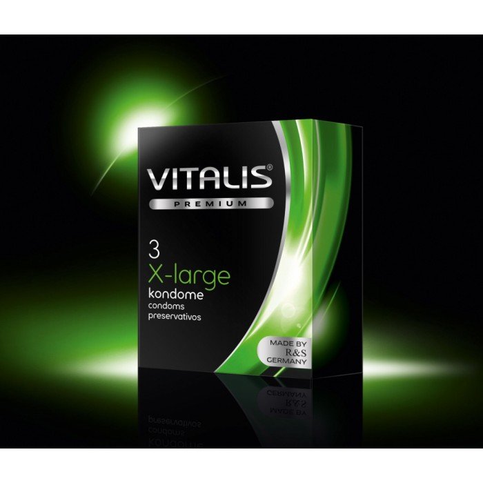 Латексные презервативы увеличенного размера VITALIS premium X-Large - 3 шт Латексные презервативы увеличенного размера VITALIS premium X-Large - 3 шт