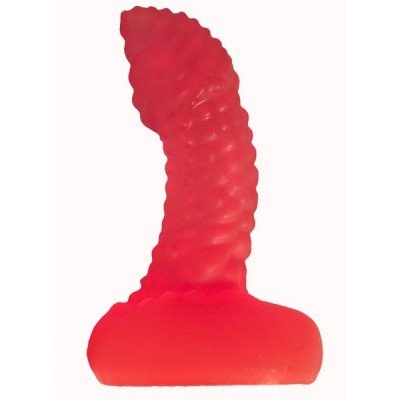 Анальный пробка с шишечками Lovetoy - красная - 11 см