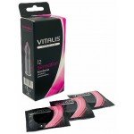 Латексные презервативы с кольцами и точками VITALIS premium Sensation - 12 шт