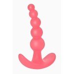 Упругая силиконовая анальная цепочка с шариками Bubbles Anal Plug Pink - розовая - 11,5 см Упругая силиконовая анальная цепочка с шариками Bubbles Anal Plug Pink - розовая - 11,5 см