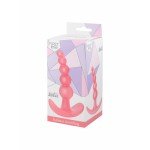 Упругая силиконовая анальная цепочка с шариками Bubbles Anal Plug Pink - розовая - 11,5 см Упругая силиконовая анальная цепочка с шариками Bubbles Anal Plug Pink - розовая - 11,5 см