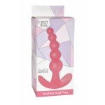 Упругая силиконовая анальная цепочка с шариками Bubbles Anal Plug Pink - розовая - 11,5 см Упругая силиконовая анальная цепочка с шариками Bubbles Anal Plug Pink - розовая - 11,5 см