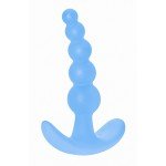 Упругая силиконовая анальная цепочка с шариками Bubbles Anal Plug Blue - голубая - 11,5 см Упругая силиконовая анальная цепочка с шариками Bubbles Anal Plug Blue - голубая - 11,5 см