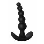 Упругая силиконовая анальная цепочка с шариками Bubbles Anal Plug Black - чёрная - 11,5 см Упругая силиконовая анальная цепочка с шариками Bubbles Anal Plug Black - чёрная - 11,5 см