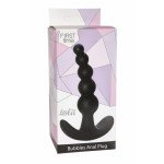 Упругая силиконовая анальная цепочка с шариками Bubbles Anal Plug Black - чёрная - 11,5 см Упругая силиконовая анальная цепочка с шариками Bubbles Anal Plug Black - чёрная - 11,5 см