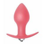 Анальная вибро-пробка Bulb Anal Plug - розовая - 10 см